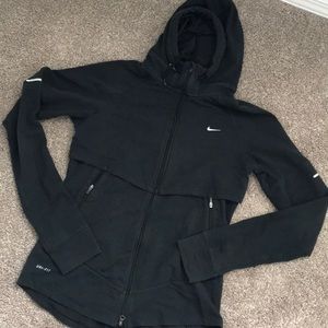 Cotton hooded Nike zip